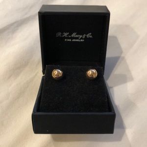 14k (8mm) Rose Gold Stud Earrings